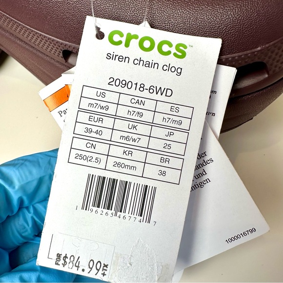 🔖 CROCS Siren Chain Clog High-Heel Stylish Unisex Light Weight - Picture 6 of 8